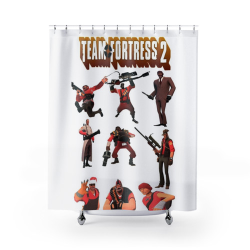 Team Fortress 2 Shower Curtains with All Characters/Classes