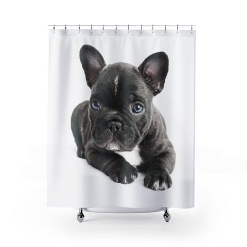 Adorable Puppy French Bulldog Shower Curtain