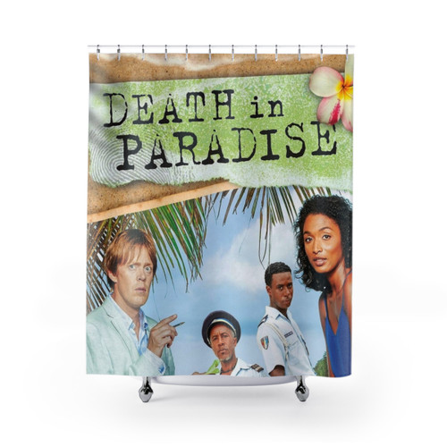 BBC Death in Paradise Themed Shower Curtain