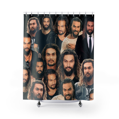 Jason Momoa Collage Shower Curtains
