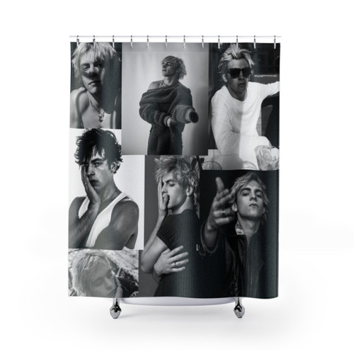 Ross Lynch Collage Shower Curtains
