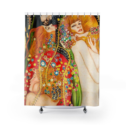 Gustav Klimt Water Snakes II HD Shower Curtains