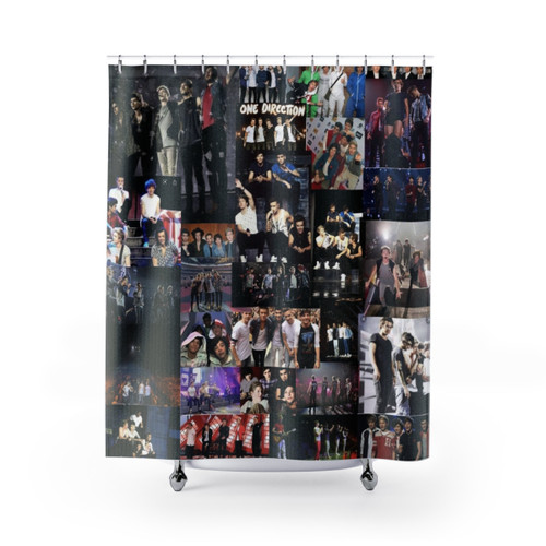 One Direction Themed Shower Curtain