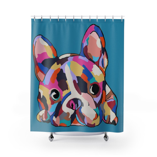 Zoe Shower Curtains featuring adorable pet designs