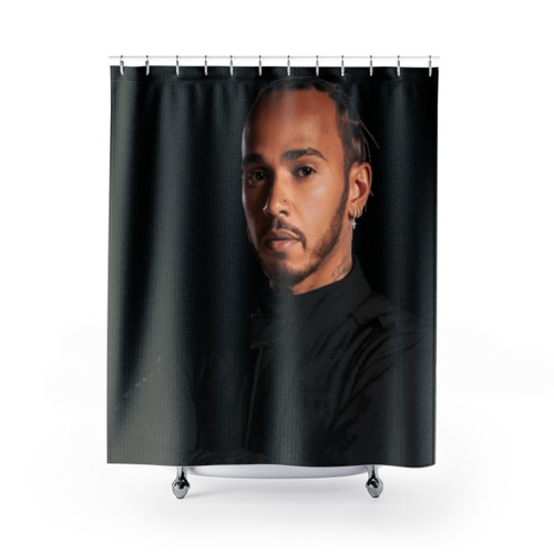 Lewis Hamilton Formula 1 Shower Curtains
