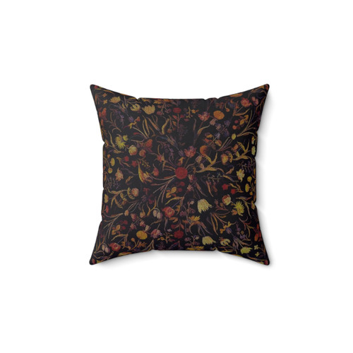 Midnight Floral Decorative Pillow