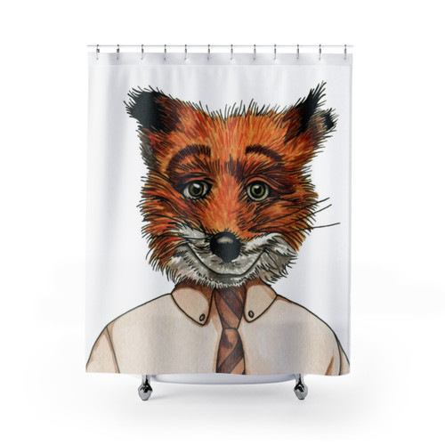 Whimsical Mr. Fox Shower Curtain