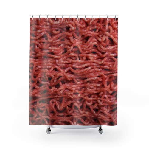 Realistic Meat Themed Shower Curtain