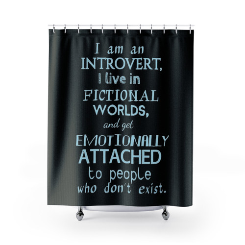 Introvert Fictional Characters Shower Curtain