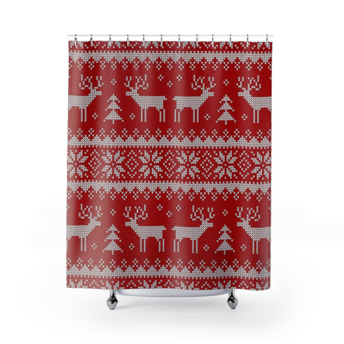 Scandinavian Ornament Shower Curtains