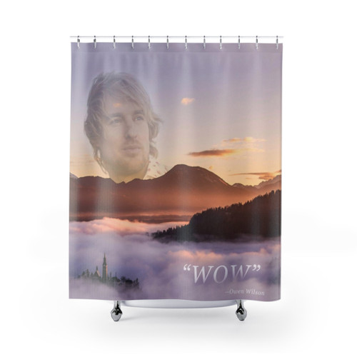 Funny WOW Owen Wilson Quote Shower Curtains