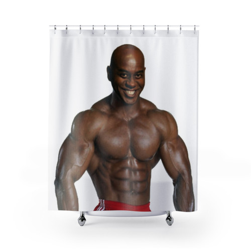 Ainsley Harriott Themed Shower Curtain with Humorous Meme Designs