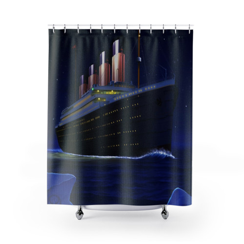 RMS Titanic Themed Shower Curtain