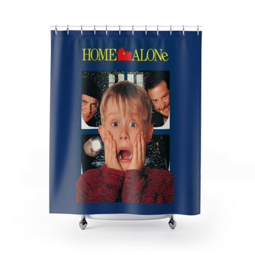 Nostalgic Home Alone themed shower curtain