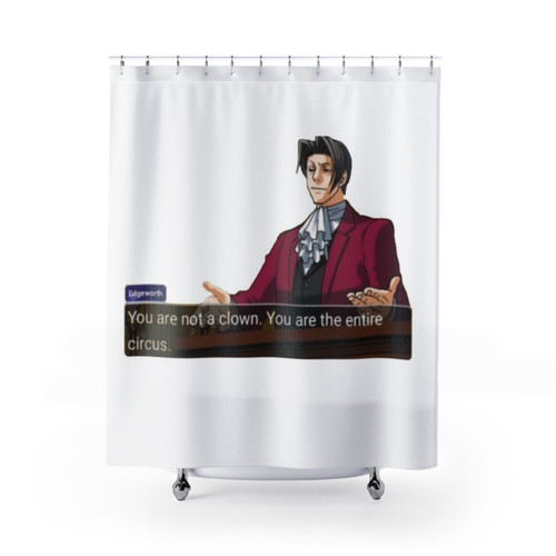 Miles Edgeworth Ace Attorney Shower Curtain
