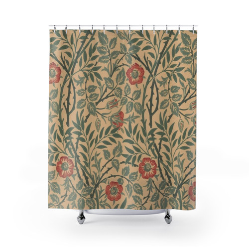 Floral William Morris design shower curtain