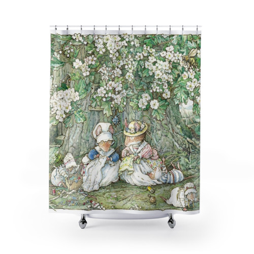 Brambly Hedge Hawthorn Blossom Shower Curtains