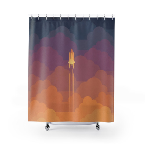 Clouds Shower Curtains - Space and Sky Design