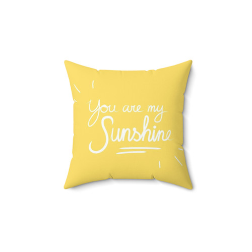 Bright and cheerful sunshine-inspired throw pillow
