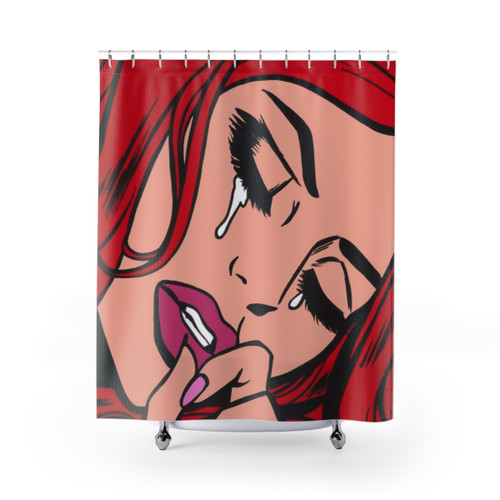 Colorful Comic Art Shower Curtains