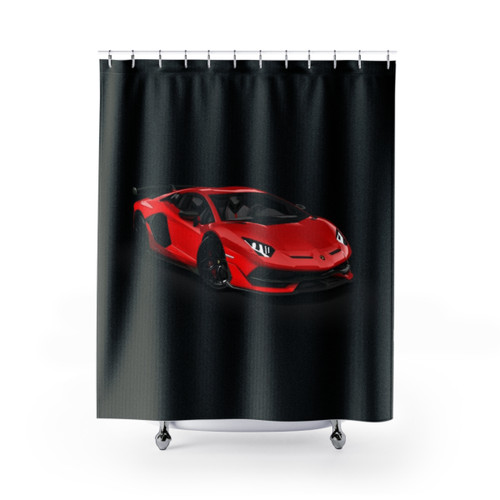 Lamborghini Aventador SVJ Shower Curtains