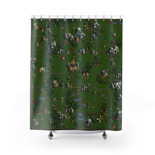 Heroes of Might and Magic III Conflux Shower Curtain
