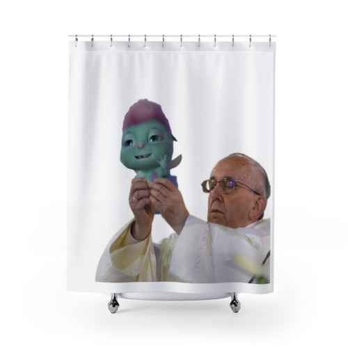 Papa Bibble Barbie Meme Shower Curtains