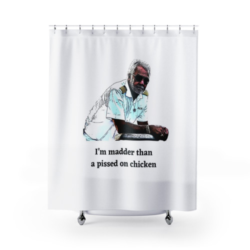 Captain Lee Quote Shower Curtain