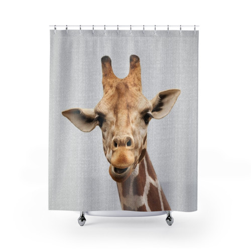 Colorful Giraffe Shower Curtains