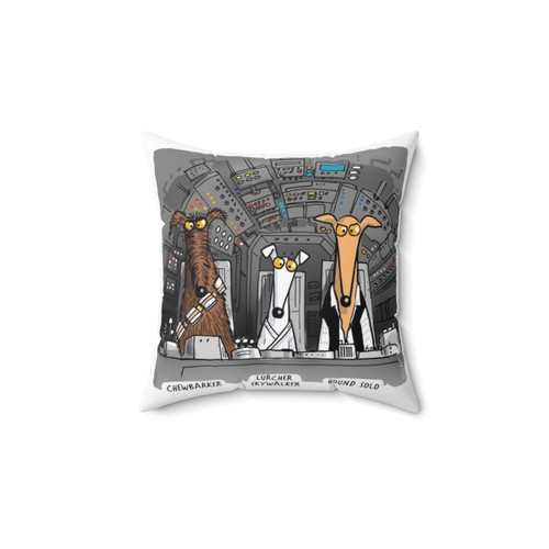 Hound Solo Cartoon-Style Pillow