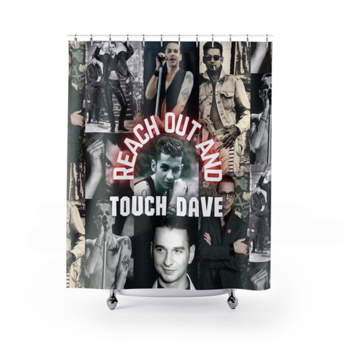 Dave Gahan Depeche Mode Themed Shower Curtain