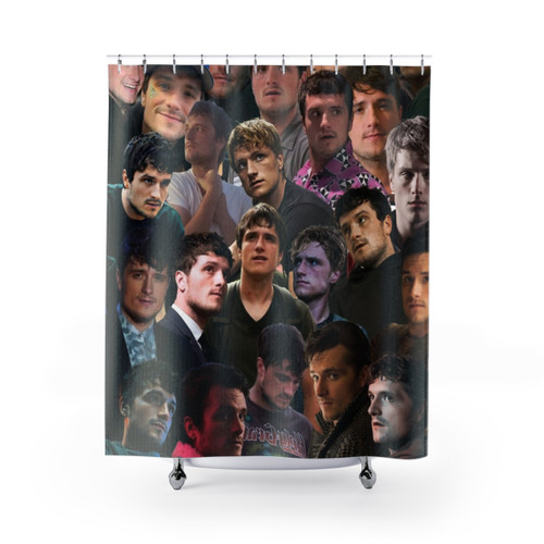 Photo Collage Shower Curtains featuring Josh Hutcherson