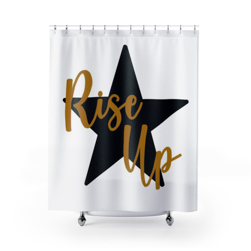 Rise Up Shower Curtains - Trendy Hamilton Musical Decor