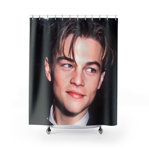 Young Leonardo DiCaprio Shower Curtain