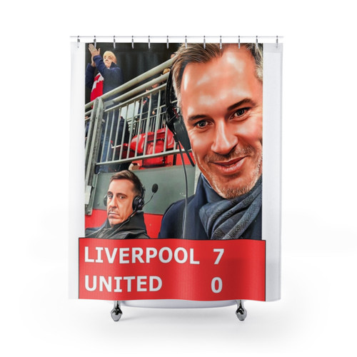 Liverpool vs Manchester United Football Shower Curtains