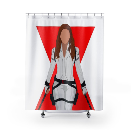 Natasha Romanoff Black Widow Shower Curtains