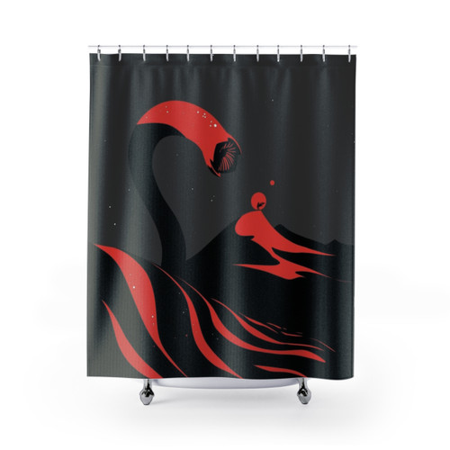 Dune Sandworm Shower Curtain - Shai Hulud Arrakis Design