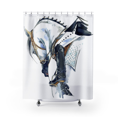 Dressage Horse Shower Curtains