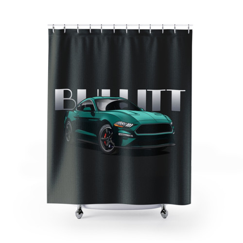 Mustang Bullitt Themed Shower Curtain