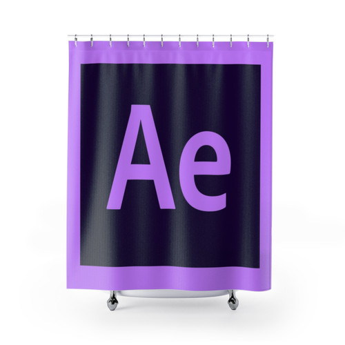 After-Effects Themed Shower Curtain for Bathroom