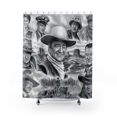 John Wayne Collage Shower Curtains
