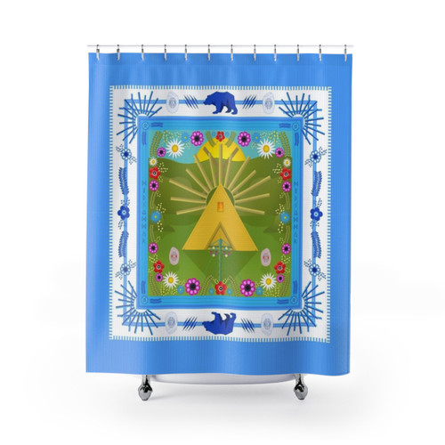 Scandinavian MIDSOMMAR Shower Curtains