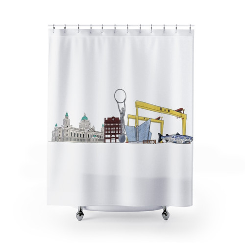 Belfast City Skyline Shower Curtains