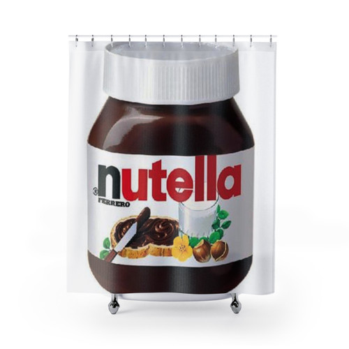 Nutella Themed Shower Curtains for Bathroom Decor