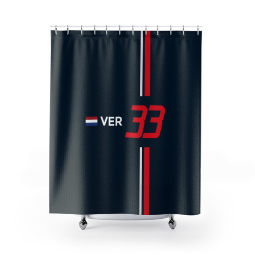 F1 2021 Max Verstappen Shower Curtains