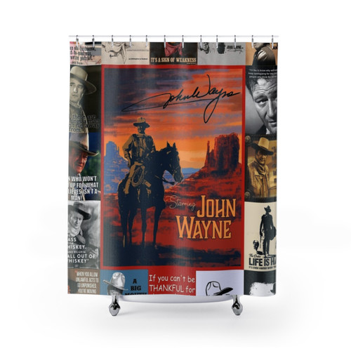John Wayne Quote Shower Curtains - Iconic Western Style