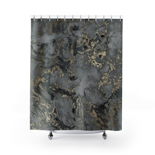 Marble Pattern Shower Curtains
