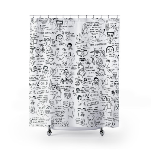 Vine Compilation Themed Shower Curtains