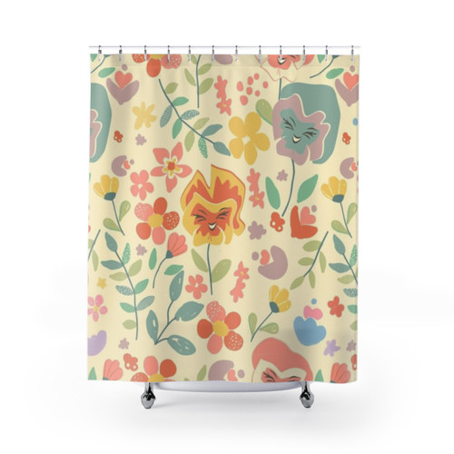 Alice in Wonderland Flower Shower Curtains