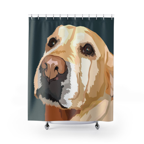 Yellow Labrador Retriever Shower Curtains